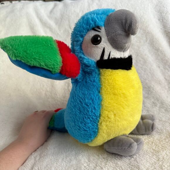 Smushables Blue Parrot Macaw 10” Air Puff Plush Toy Stuffed Animal Bird - Picture 6 of 8